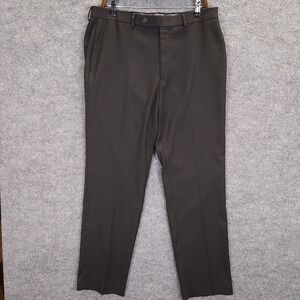 Ralph Lauren Pants Men's Size 34x32 Black Flat Front Dress Pants‎